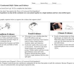 Section 9.1 continental drift answer key