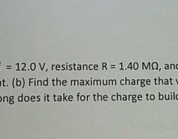 In an rc series circuit emf 12.0 v