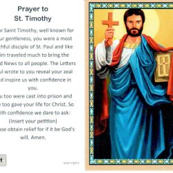 Prayer to st timothy for stomach disorders