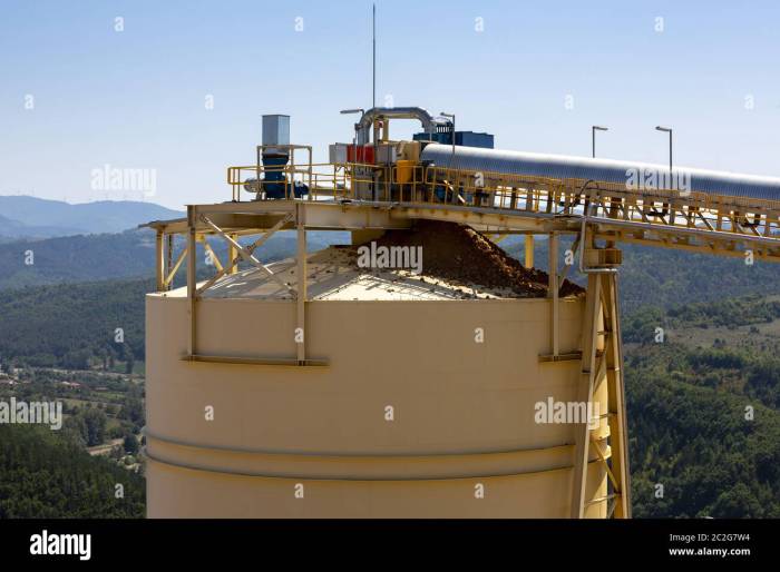 A gold mine has two elevators