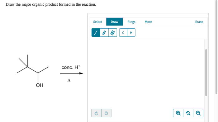 Draw the major organic product formed in the reaction