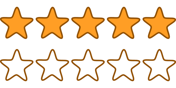 Rating products from one to five stars generates